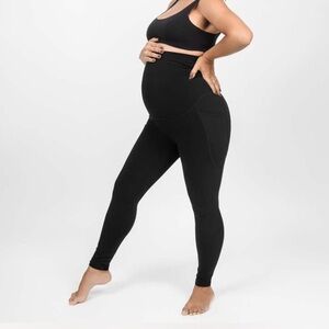Babybub Black Maternity Leggings with Pockets
